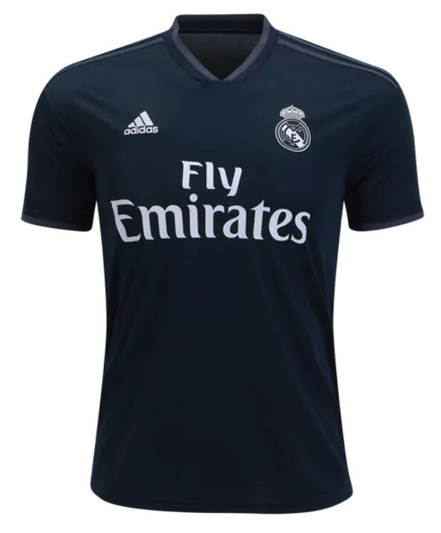 adidas Real Madrid Away Jersey 18/19 Club Replica Techonix/Boldonix/White Mens Small - Third Coast Soccer