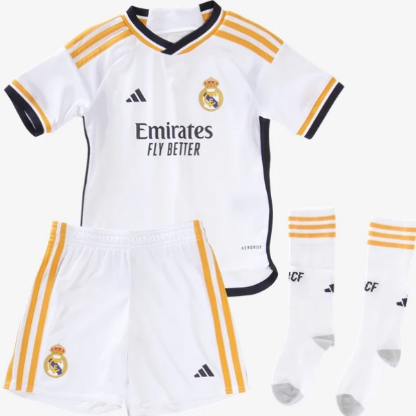 adidas Real Madrid Home Mini Kit 23/24 Club Replica - Third Coast Soccer