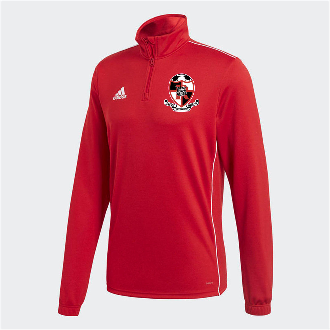 adidas Ruston Core18 Training Top Ruston HS Mens Small Red/White - Third Coast Soccer