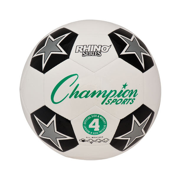 Champion Rhino Series Soccer Ball Balls White/Black Size 4 - Third Coast Soccer