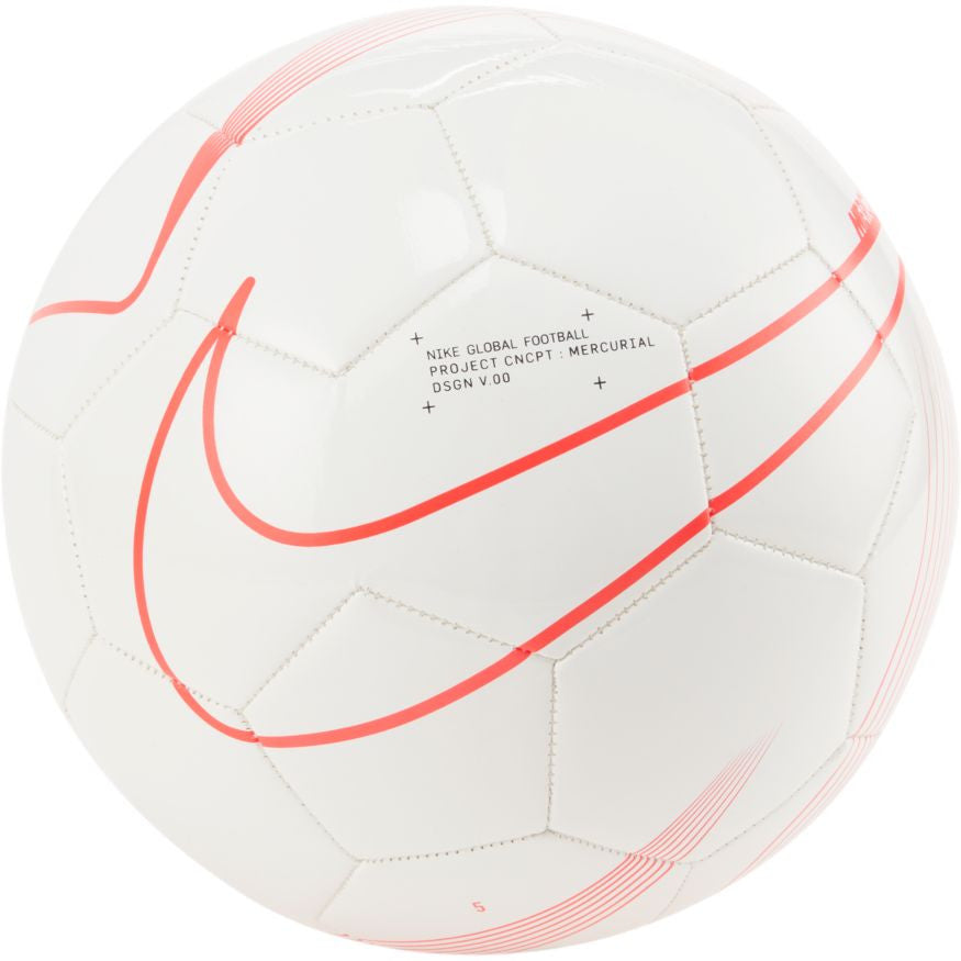 Nike Mercurial Fade Ball - White/Laser Crimson Balls Size 5 White/Laser Crimson - Third Coast Soccer