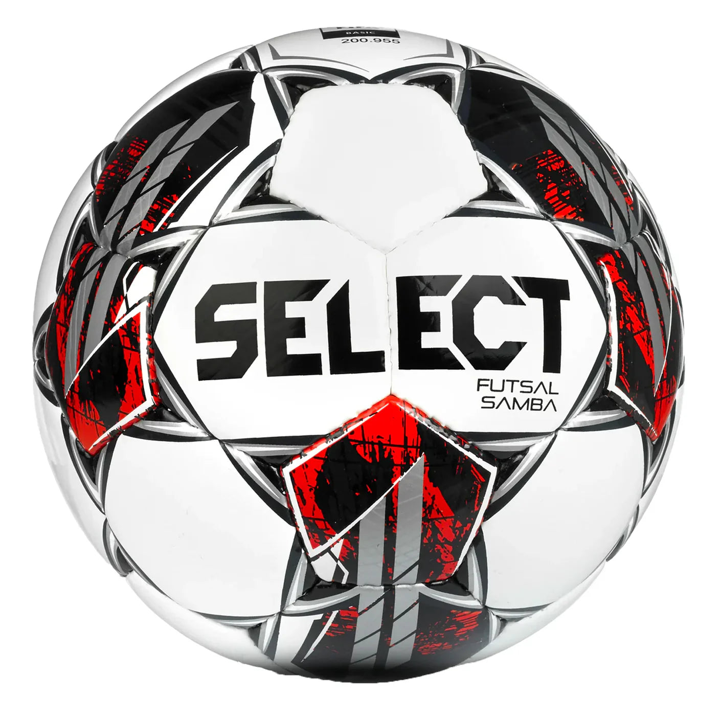 Select Futsal Samba Senior Ball - White/Black/Red Balls - Third Coast Soccer