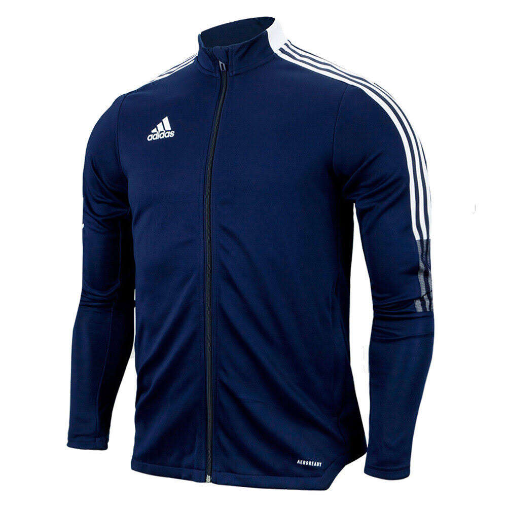 adidas Tiro 21 Track Jacket - Navy/White Jackets - Third Coast Soccer