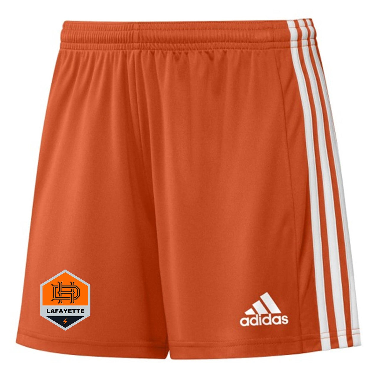 Adidas Dynamo Lafayette Womens Squadra 21 Short - Orange Shorts Womens Extra Small Team Orange/White - Third Coast Soccer