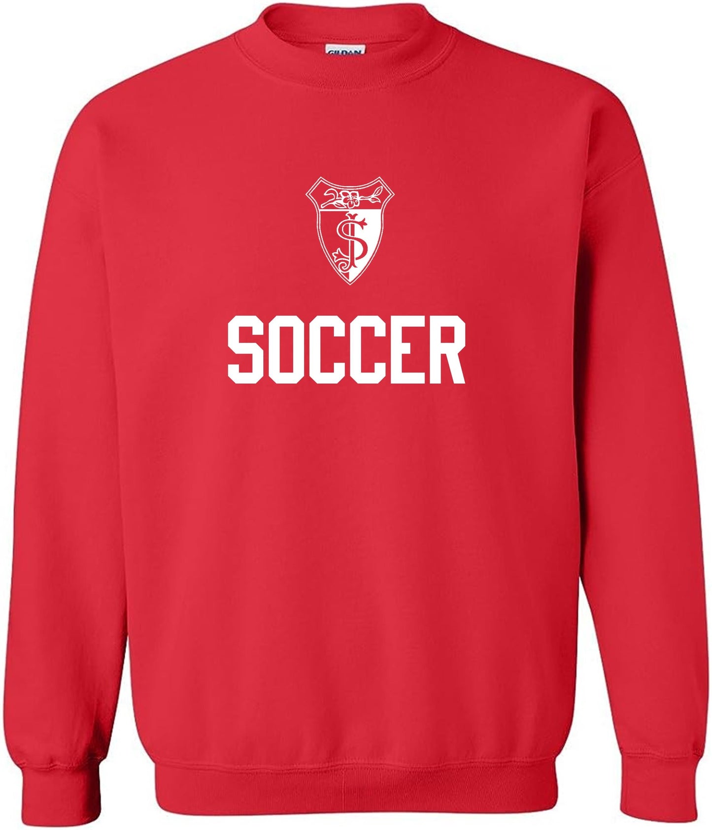 SJA Crewneck Sweatshirt St. Joesphs Academy Red Mens Small - Third Coast Soccer