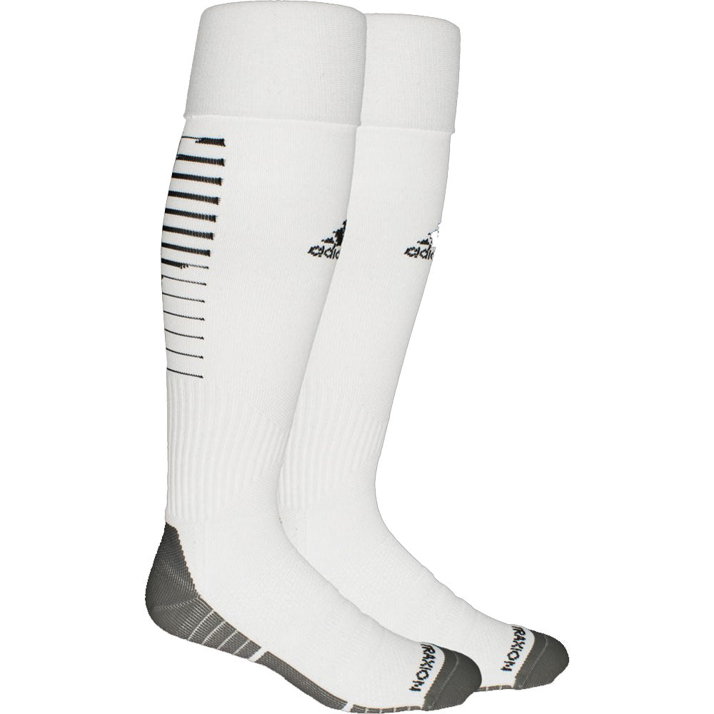 adidas Team Speed II Sock - White/Black Socks White/Black Small - Third Coast Soccer