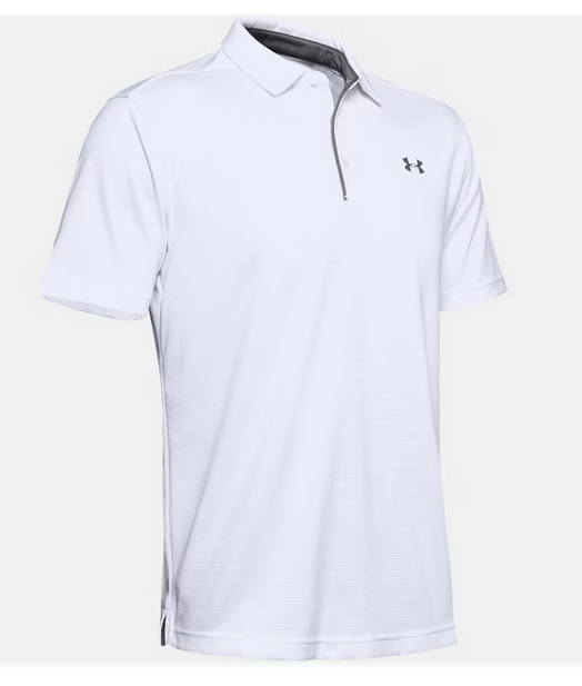 Under Armour Tech Polo Polo White Mens Small - Third Coast Soccer