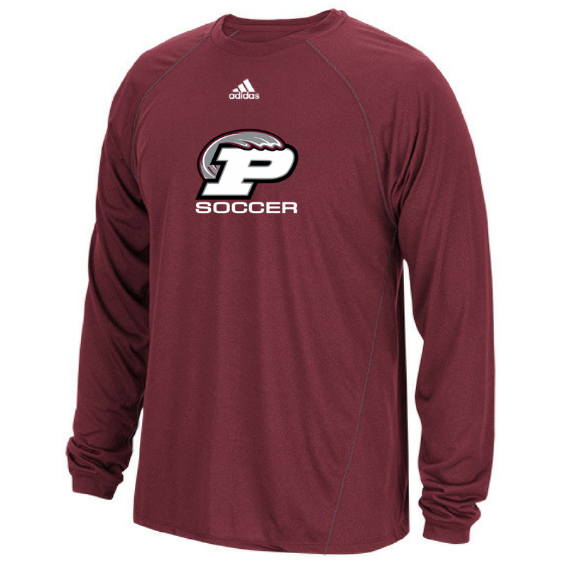 adidas Pmhjs Climalite L/S Tee - Maroon T-Shirts Mens Small - Third Coast Soccer