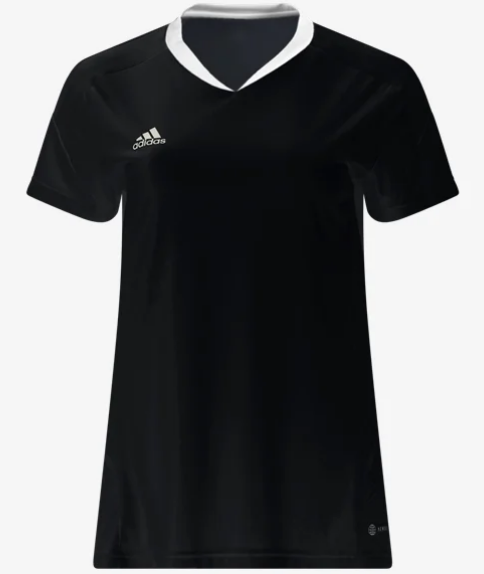 adidas Women's Entrada 22 Jersey - Black/White Jerseys - Third Coast Soccer