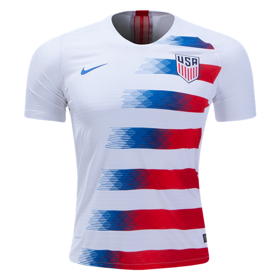 Nike USA 2018 Home Jersey International Replica White/Speed Red/Blue Nebula Mens Small - Third Coast Soccer
