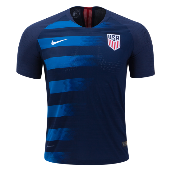 Nike USA 2018 Away Jersey International Replica Midnight Navy/Blue Nebula/Wht Mens Small - Third Coast Soccer