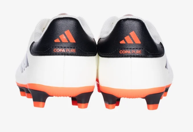 adidas Junior Copa Pure 2 Club FXG - Ivory/Black/Solar Red Youth Footwear - Third Coast Soccer
