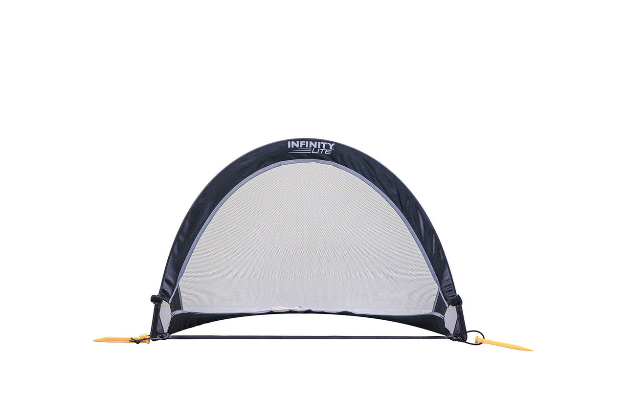 KwikGoal Infinity Lite Pop-up Goal 2' - Black Goals Black Set - Third Coast Soccer