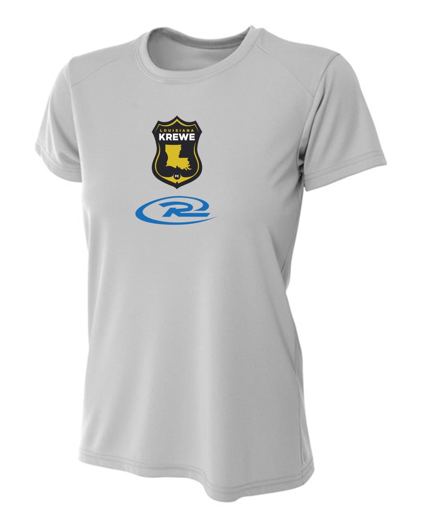 A4 La Krewe-Rush Short-Sleeve Shirt FC - Black, Silver Or White LA Krewe Rush Silver Womens Small - Third Coast Soccer