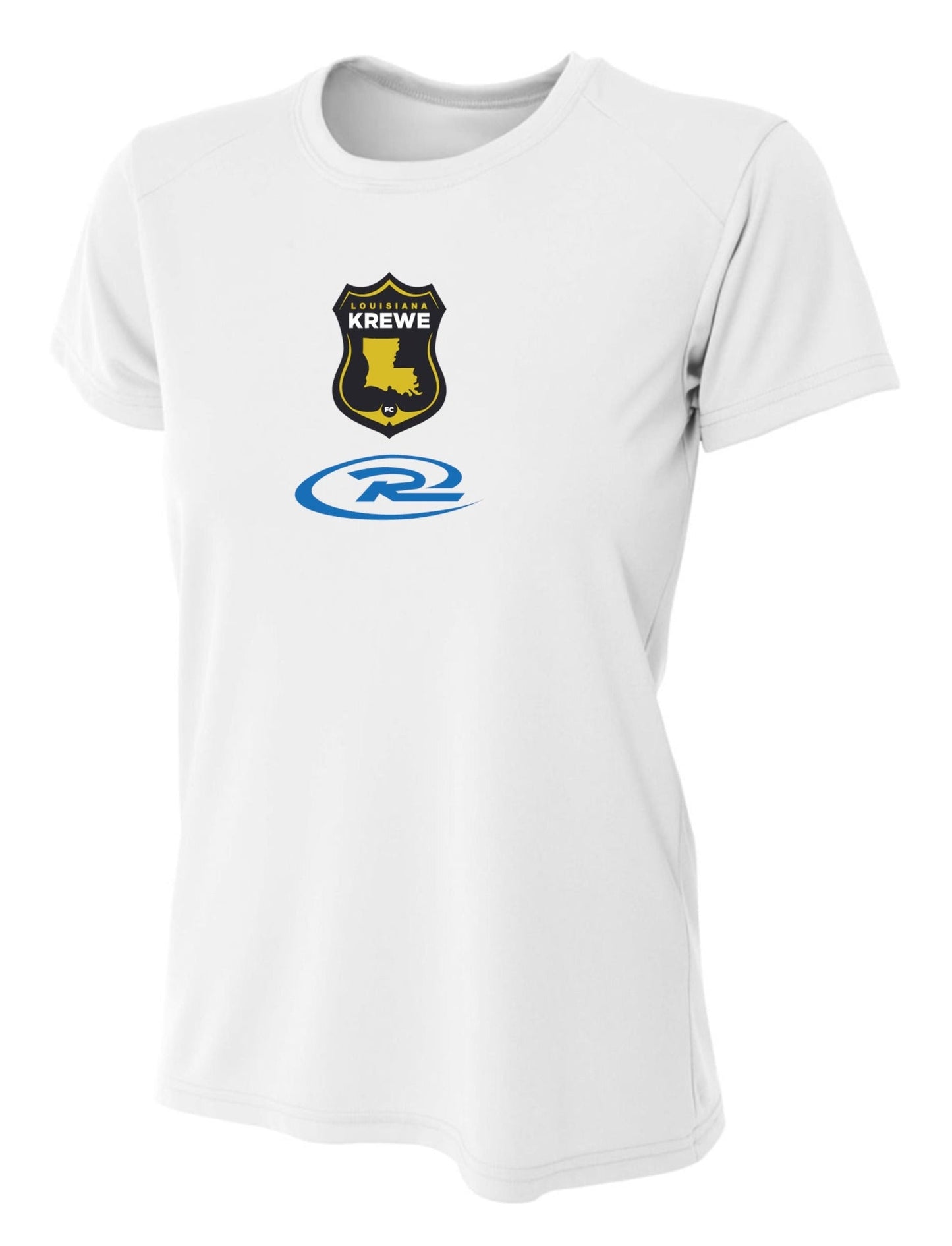 A4 La Krewe-Rush Short-Sleeve Shirt FC - Black, Silver Or White LA Krewe Rush White Womens Small - Third Coast Soccer