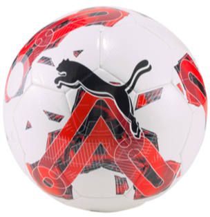 PUMA Orbita 6 MS Ball - White/Red Balls   - Third Coast Soccer