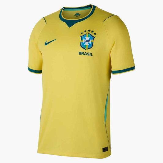 Nike CBF Brazil Home Jersey 2026 International Replica Canary/Light Menta/Geode Teal Mens Small - Third Coast Soccer