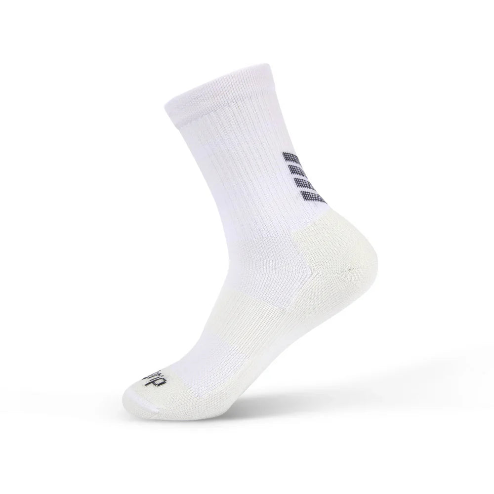Teqnigrip Crew Sock Socks White Small - Third Coast Soccer
