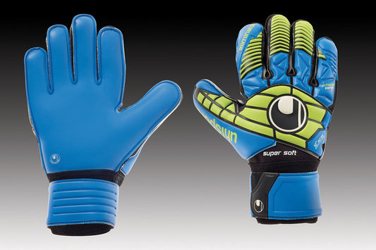 Uhlsport Eliminator Supersoft - Power Green/Blue Goalkeeper Power Green/Blue 11 - Third Coast Soccer