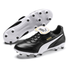 Puma King Top FG - Black/White Mens Footwear - Third Coast Soccer