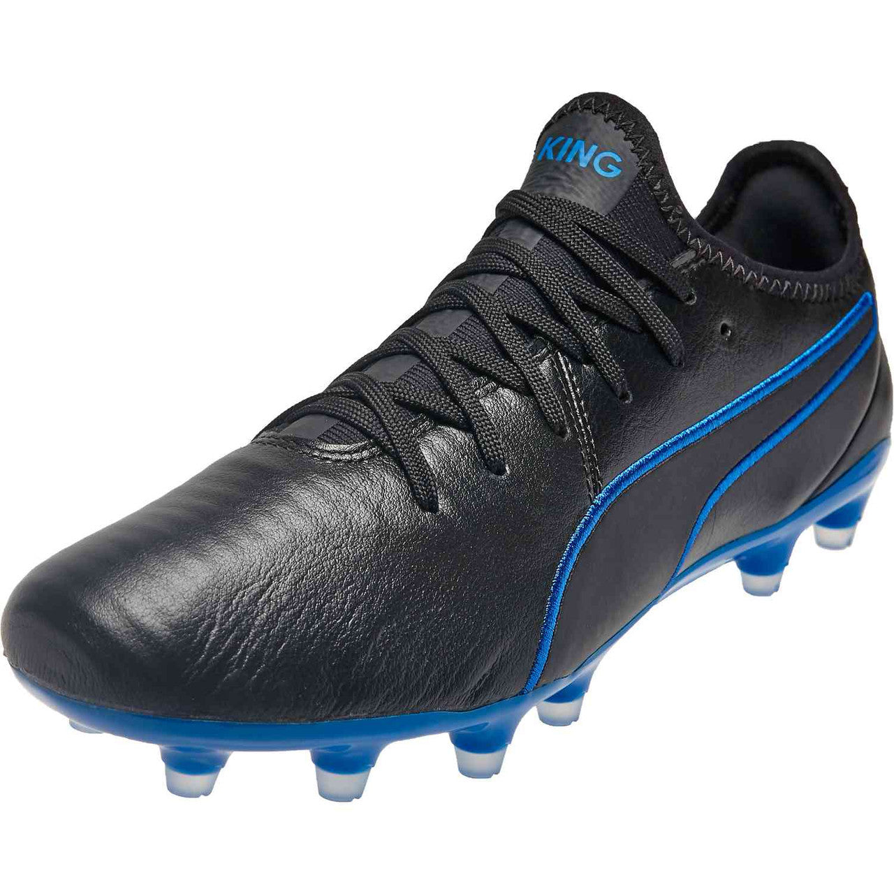 Puma King Pro FG - Puma Black/Royal Blue Men's Footwear Closeout Black Mens 6.5 - Third Coast Soccer