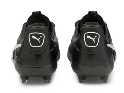 Puma King Platinum 21 FG/AG - Black/White Men's Footwear Closeout - Third Coast Soccer