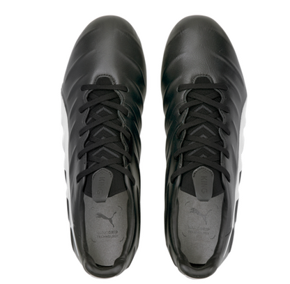 Puma King Platinum 21 FG/AG - Black/White Men's Footwear Closeout - Third Coast Soccer