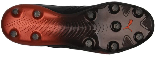 Puma King Platinum 21  FG/AG - Black/Neon Orange Men's Footwear Closeout   - Third Coast Soccer