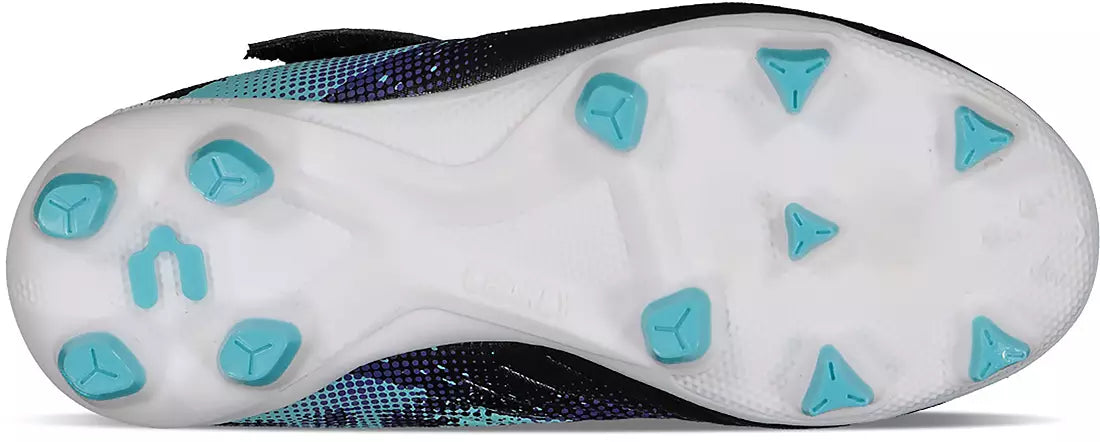 Charly Youth Grasshopper 7.0 ST Multi Ground - Black/Aqua Youth Footwear - Third Coast Soccer