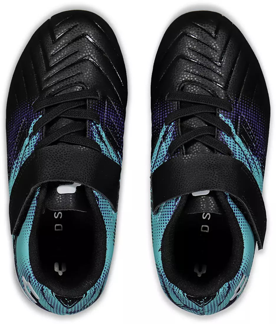 Charly Youth Grasshopper 7.0 ST Multi Ground - Black/Aqua Youth Footwear - Third Coast Soccer
