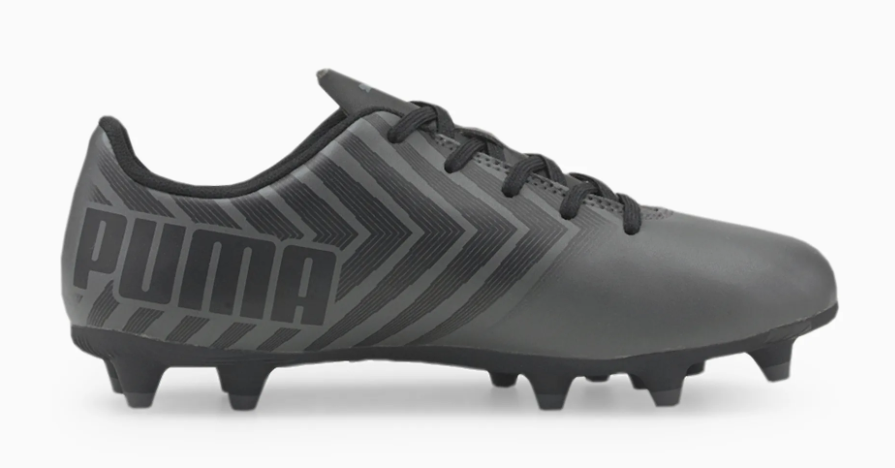 Puma Junior Tacto II FG - Puma Black/Castlerock Youth Firm Ground Youth 8 Black/Castlerock - Third Coast Soccer