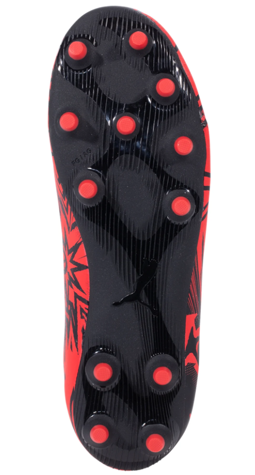 Puma Junior Tacto II CP 10 FG - Red Youth Footwear   - Third Coast Soccer