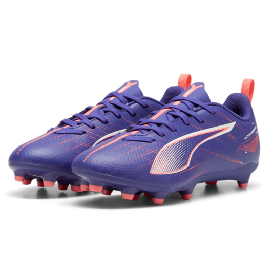 Puma Ultra 5 Play FG/AG Jr -  Lapis Lazuli/White/Sunset Glow Youth Footwear   - Third Coast Soccer