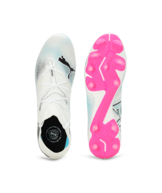 PUMA Future 7 Match FG/AG - White/Black/Poison Pink Mens Footwear   - Third Coast Soccer