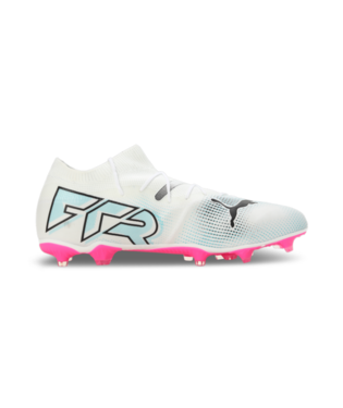 PUMA Future 7 Match FG/AG - White/Black/Poison Pink Mens Footwear   - Third Coast Soccer