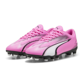 PUMA Junior Ultra Play FG/AG - Poison Pink/White/Black Youth Footwear   - Third Coast Soccer