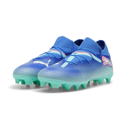 Puma Future 7 Pro FG/AG - Bluemazing/White/Electric Peppermint Men's Footwear Closeout - Third Coast Soccer