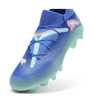 Puma Future 7 Pro FG/AG - Bluemazing/White/Electric Peppermint Men's Footwear Closeout - Third Coast Soccer