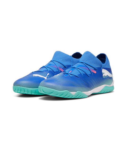 Puma Future 7 Match IT - Bluemazing/White/Electric Peppermint Mens Footwear   - Third Coast Soccer