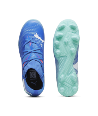 Puma Future 7 Match FG/AG JR - Bluemazing/White/Electric Peppermint Youth Footwear   - Third Coast Soccer
