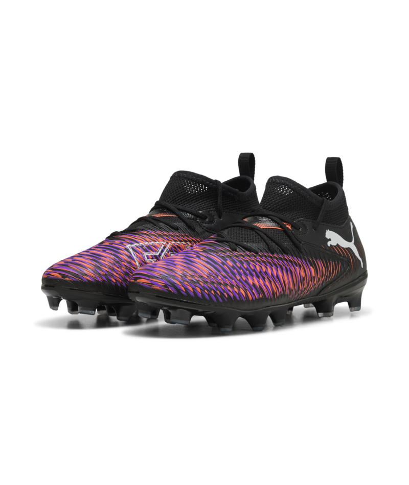 PUMA FUTURE 8 Match FG/AG JR - Black/Puma White/Glowing Red Youth Footwear - Third Coast Soccer