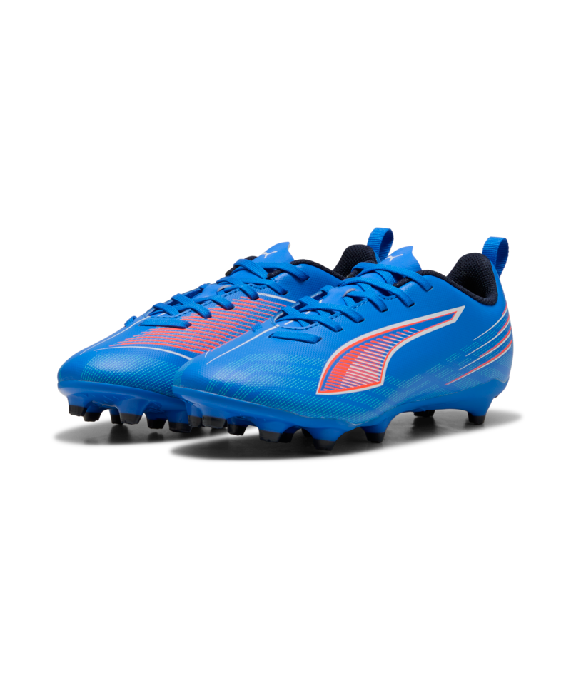 PUMA Ultra 6 Play FG/AG Jr - Ultra Blue/White/Glowing Red Youth Footwear Blue Youth 11 - Third Coast Soccer