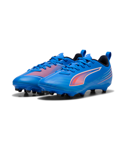 PUMA Ultra 6 Play FG/AG Jr - Ultra Blue/White/Glowing Red Youth Footwear Blue Youth 11 - Third Coast Soccer