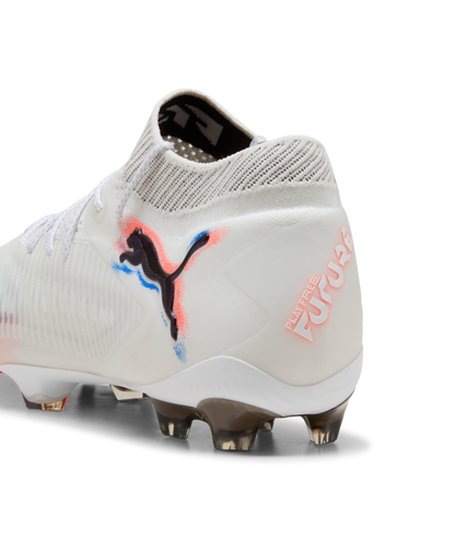 PUMA Future 8 Ultimate FG - White/Black/Glowing Red Mens Footwear - Third Coast Soccer