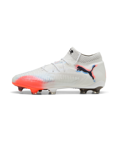 PUMA Future 8 Ultimate FG - White/Black/Glowing Red Mens Footwear - Third Coast Soccer
