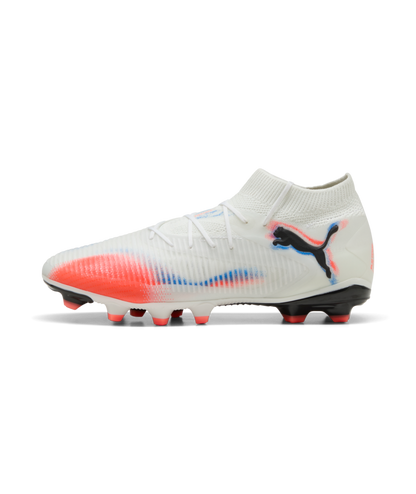 PUMA Future 8 Pro FG/AG - White/Black/Glowing Red Mens Footwear - Third Coast Soccer