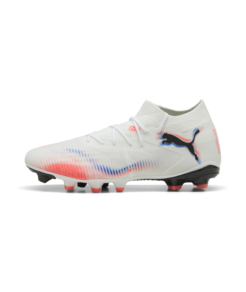 PUMA Future 8 Match FG/AG - White/Black/Glowing Red Mens Footwear - Third Coast Soccer
