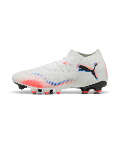 PUMA Future 8 Match FG/AG - White/Black/Glowing Red Mens Footwear - Third Coast Soccer