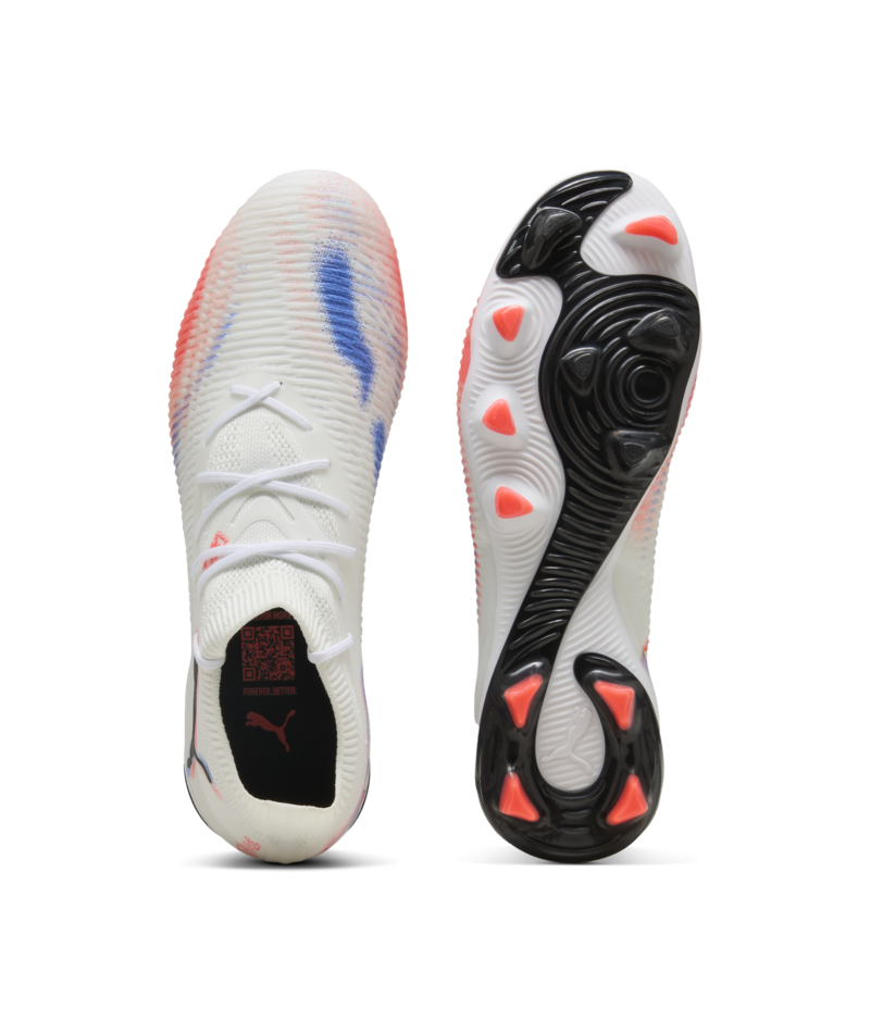 PUMA Future 8 Match FG/AG - White/Black/Glowing Red Mens Footwear - Third Coast Soccer