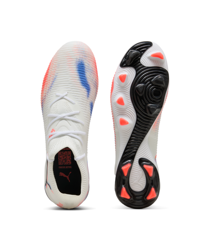 PUMA Future 8 Match FG/AG - White/Black/Glowing Red Mens Footwear - Third Coast Soccer